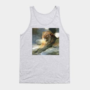 lion painting (leo art, lion king) Tank Top